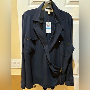 #13 Michael Kors Navy Blouse